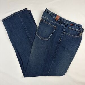 WORN Men's Big and Tall Straight Leg Dark Wash Denim Work Blue Jean 40x36